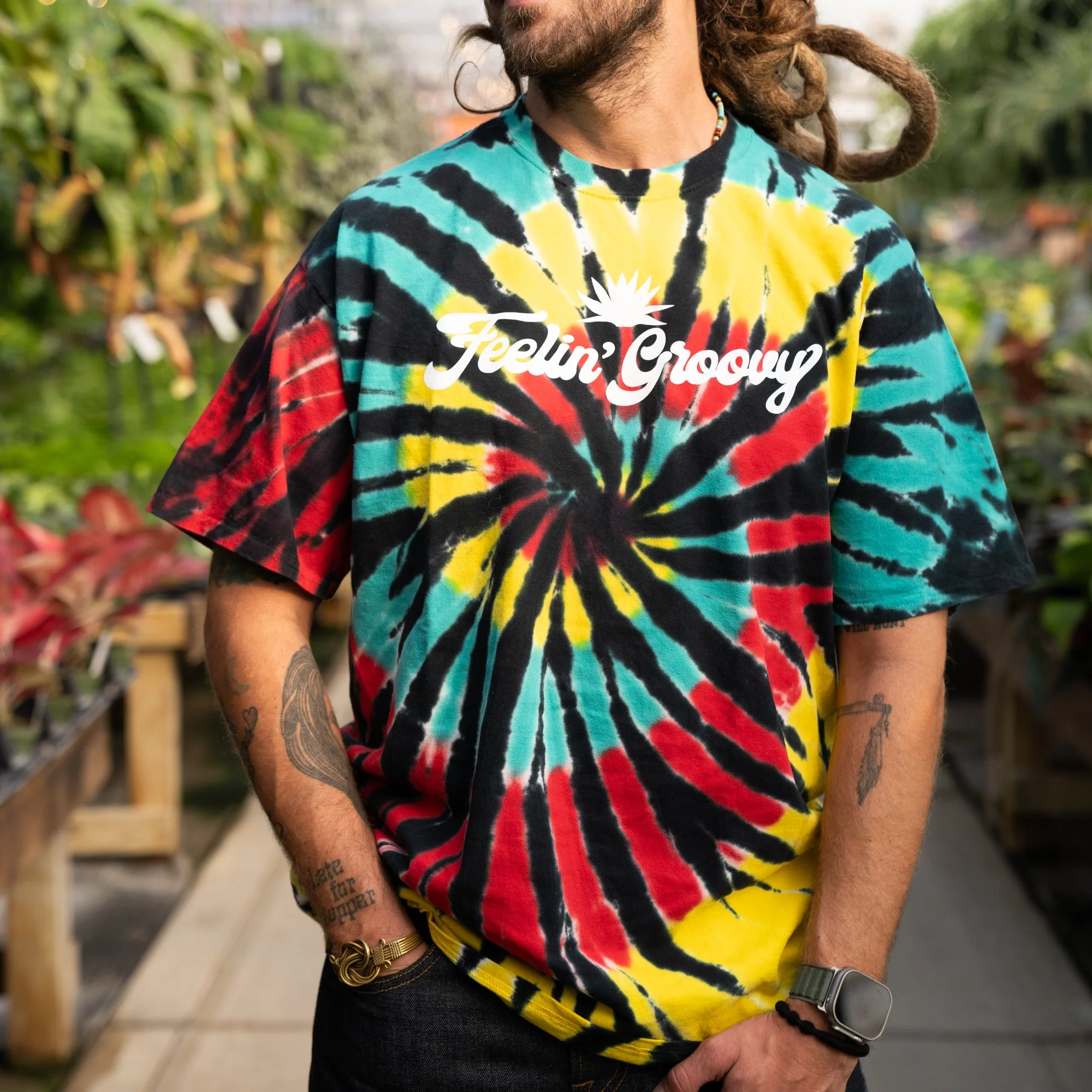 Groovy T-Shirt | Feelin' Groovy Island Tie-Dye - Image 4