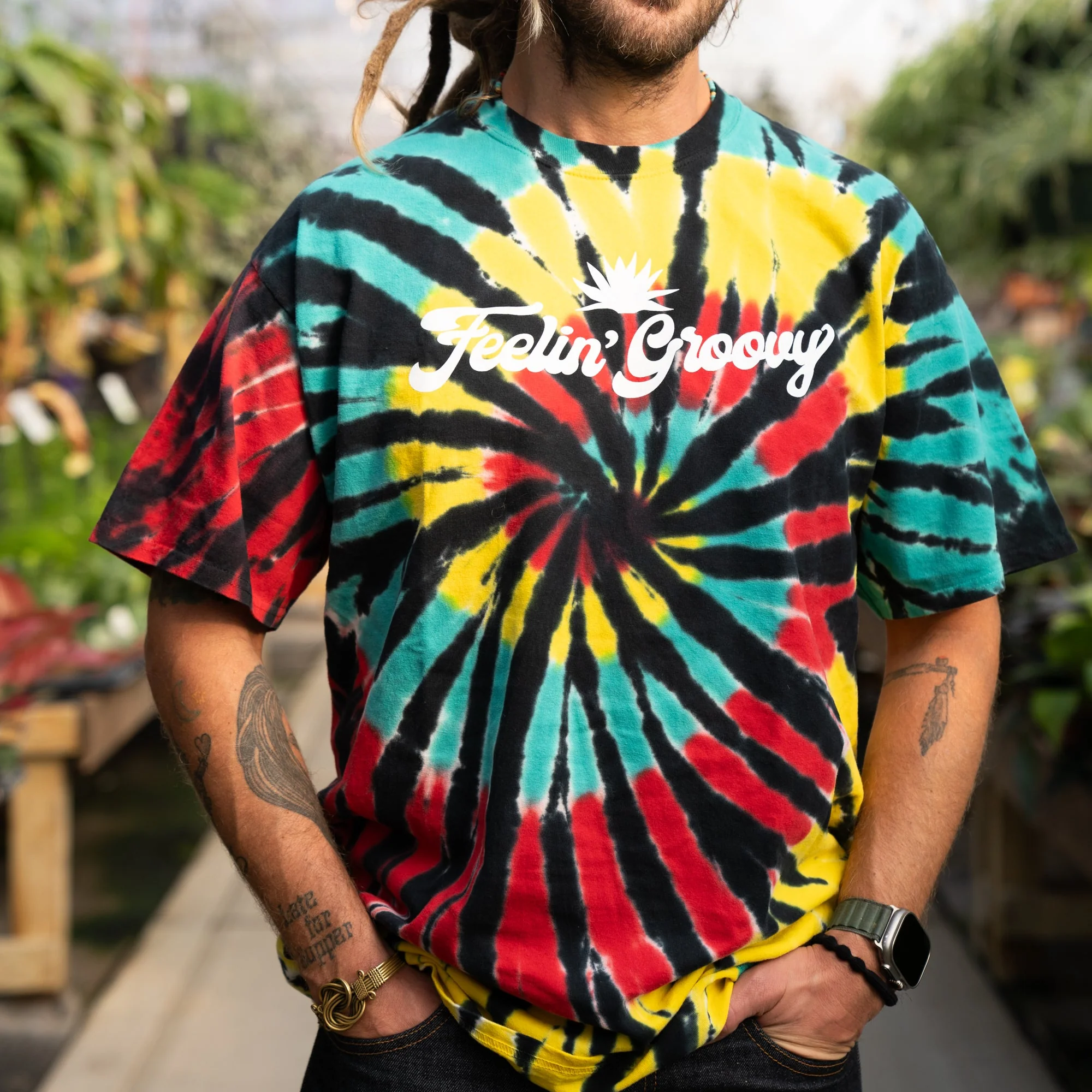 Groovy T-Shirt | Feelin' Groovy Island Tie-Dye - Image 5