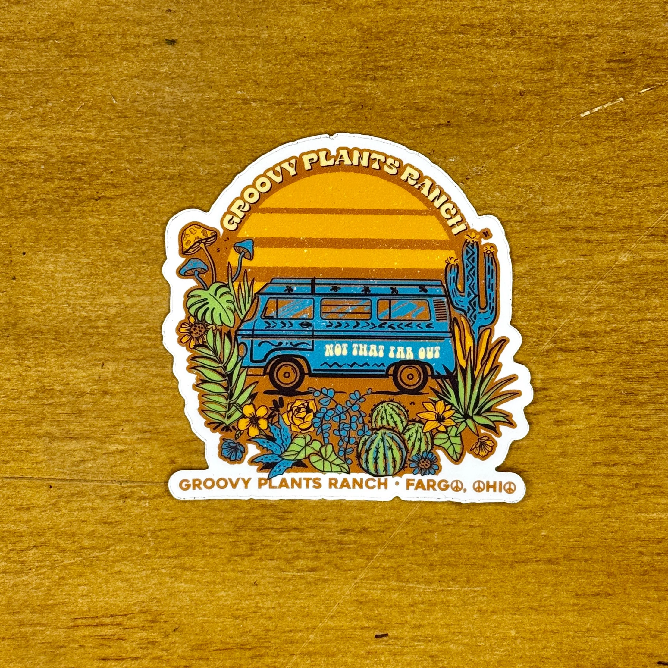 Hippie Van GPR Sticker