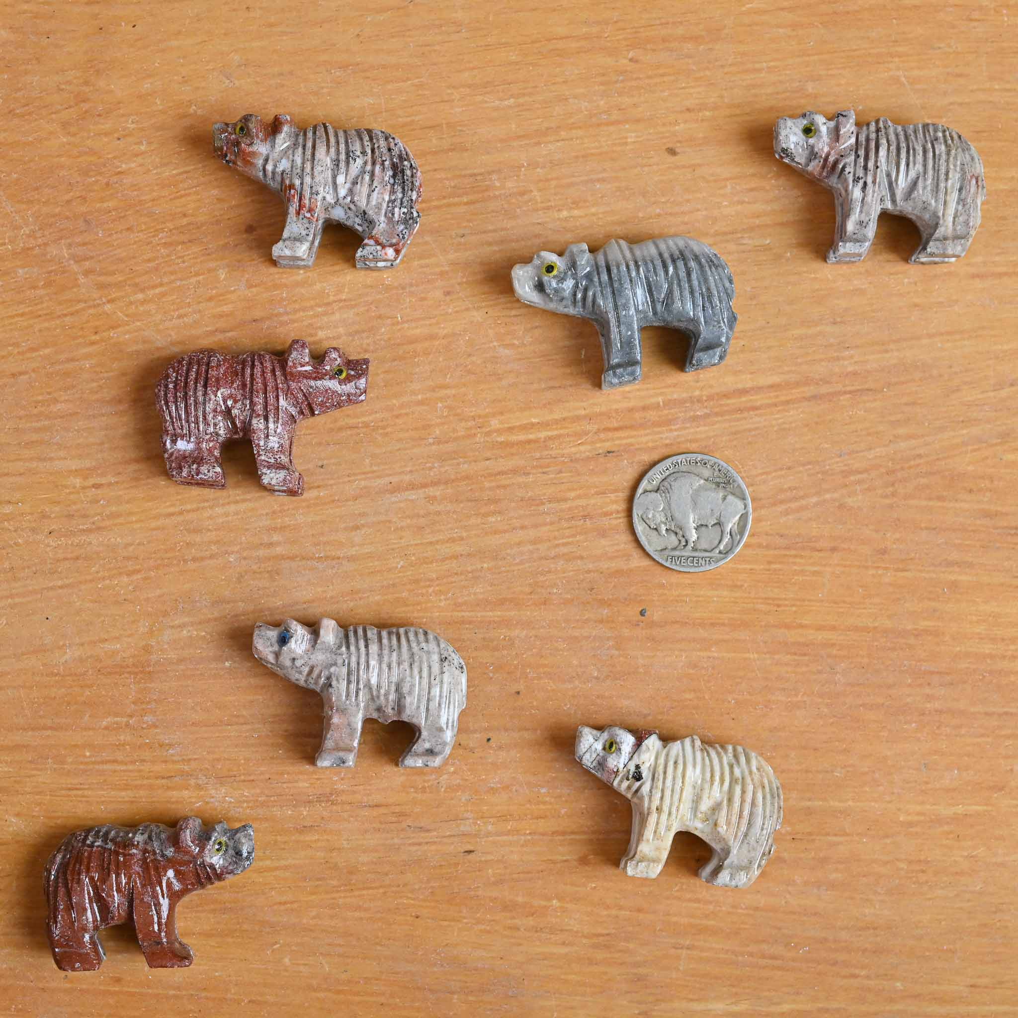 Soapstone Animal | Bear (1 Stone)