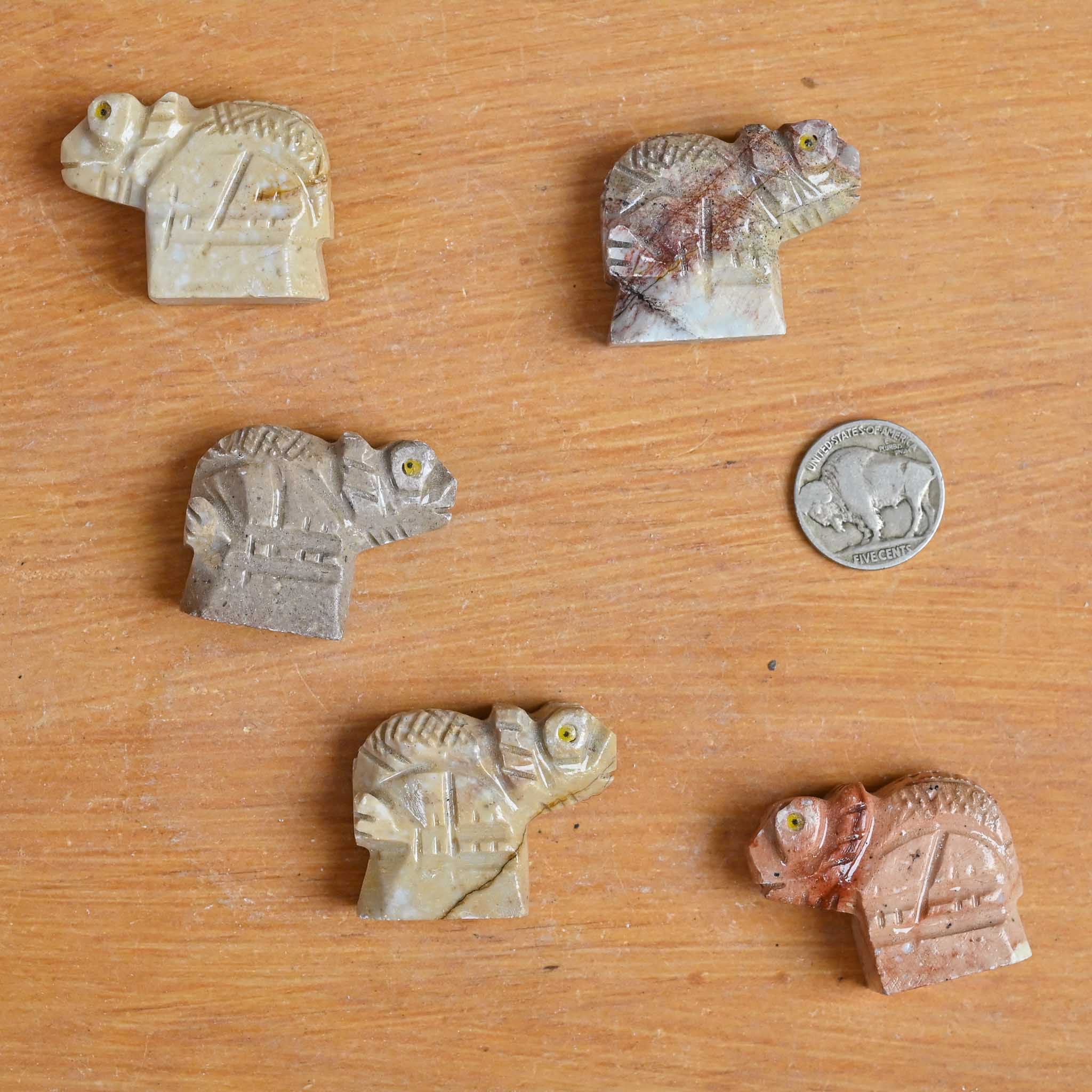 Soapstone Animal | Chameleon (1 Stone)