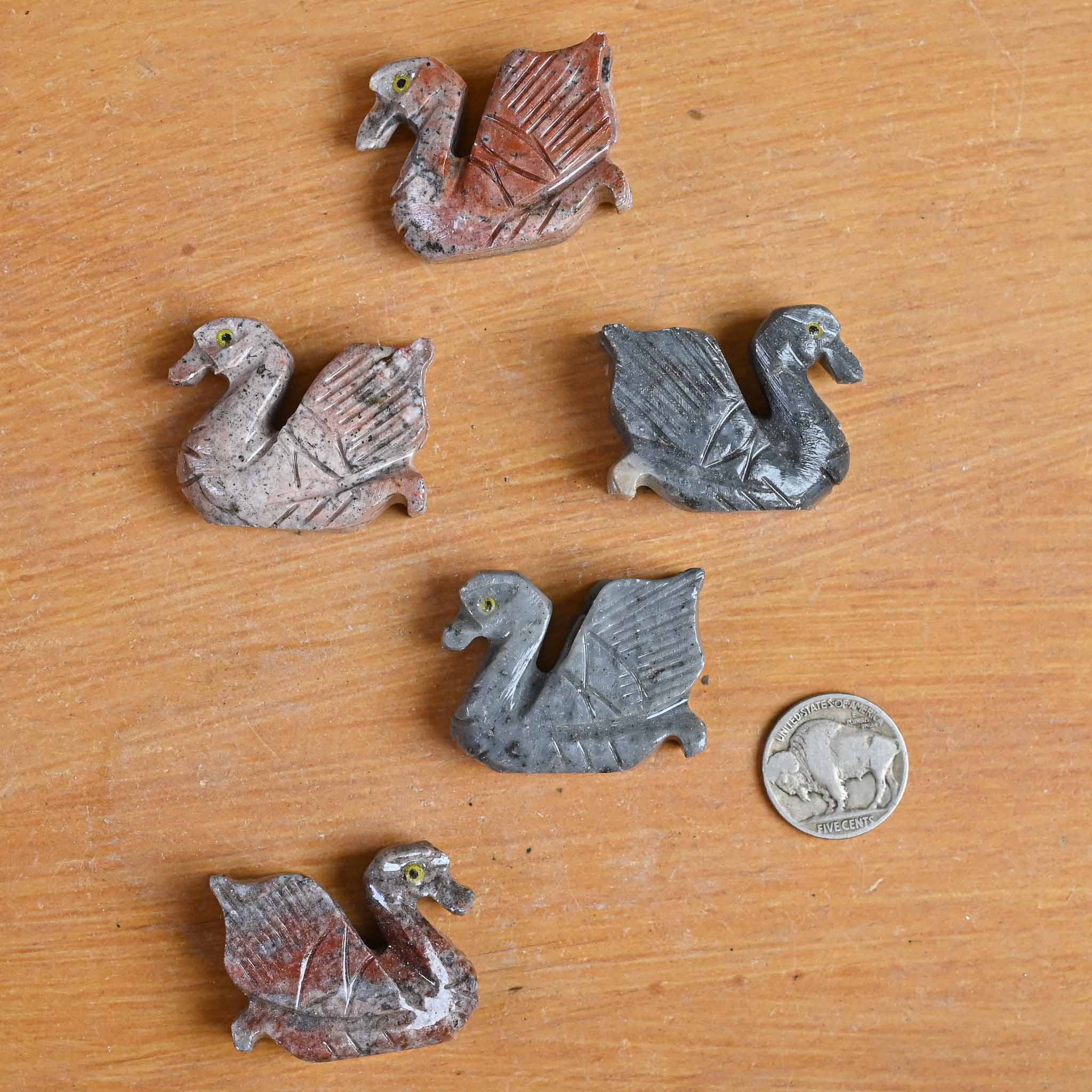 Soapstone Animal | Swan (1 Stone)