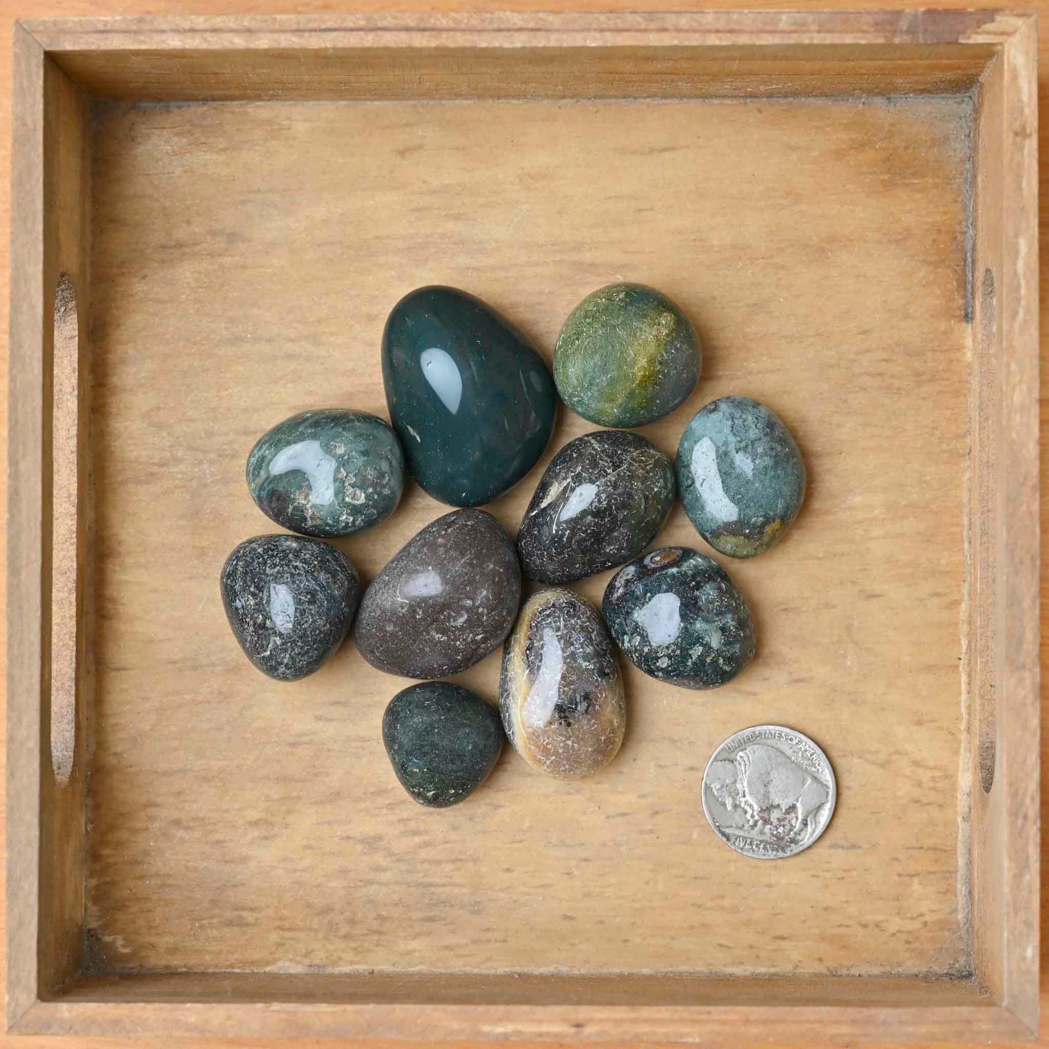 Tumbled Bloodstone (heliotrope) (1 Stone)