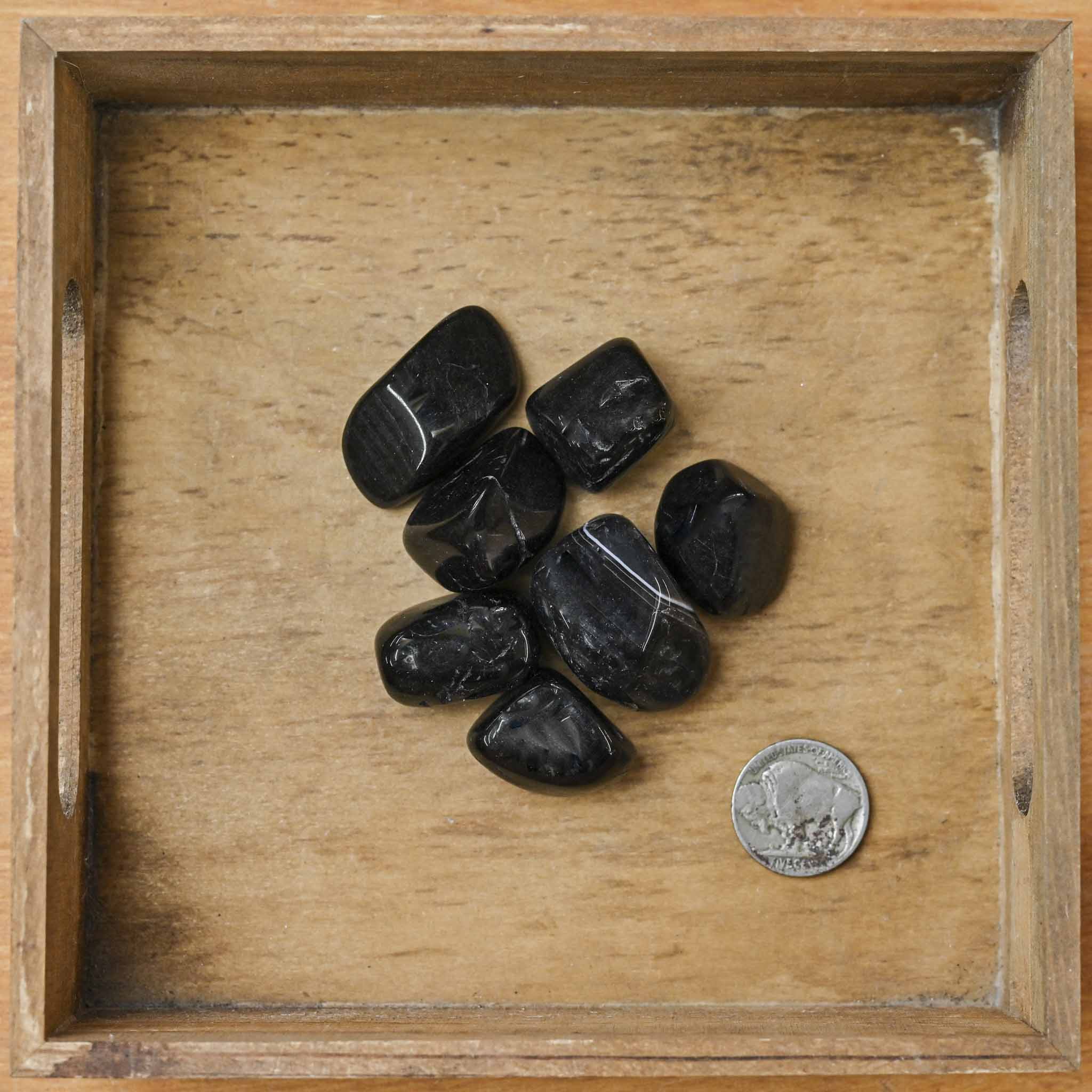 Tumbled Jet China (1 Stone)