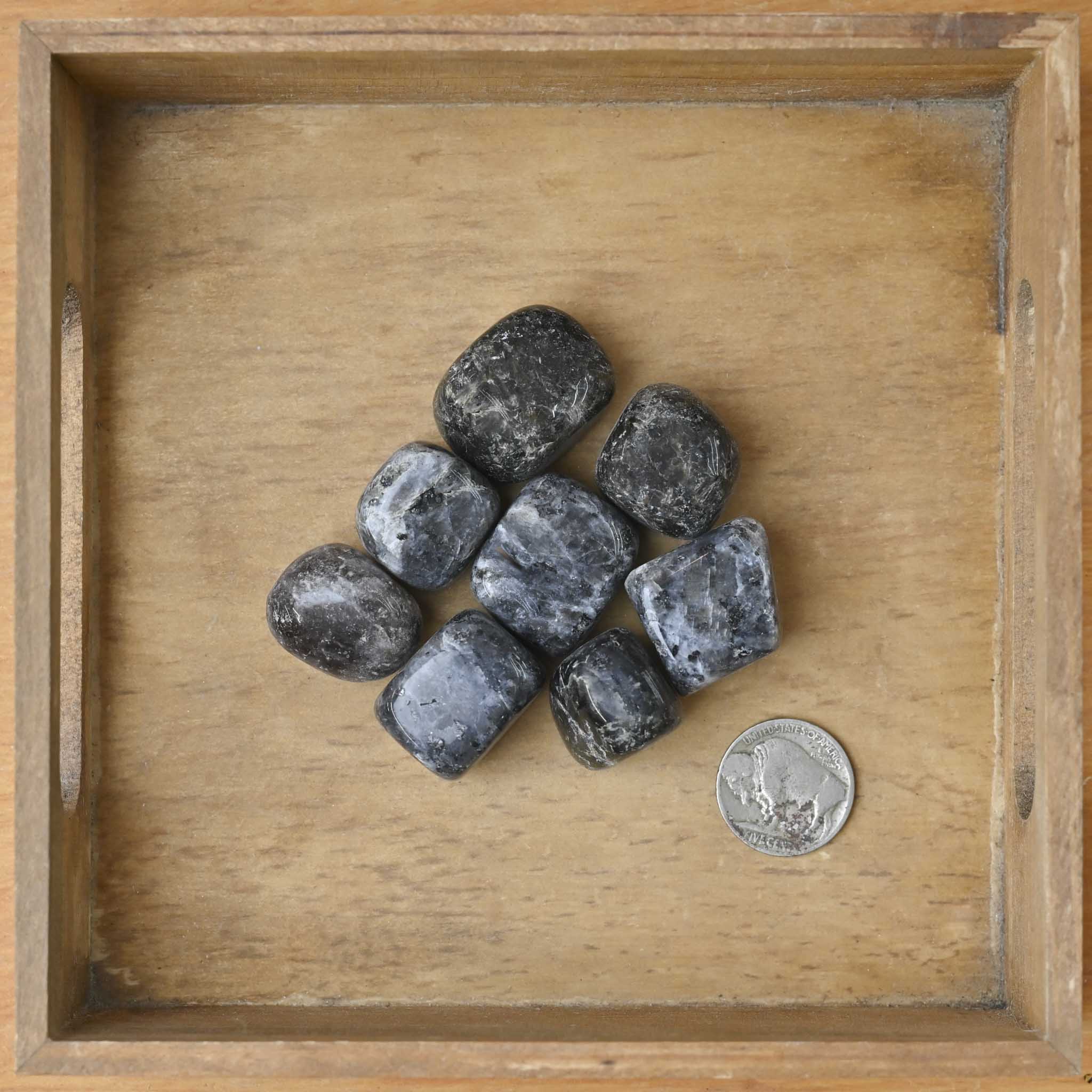 Tumbled Larvikite (1 Stone)