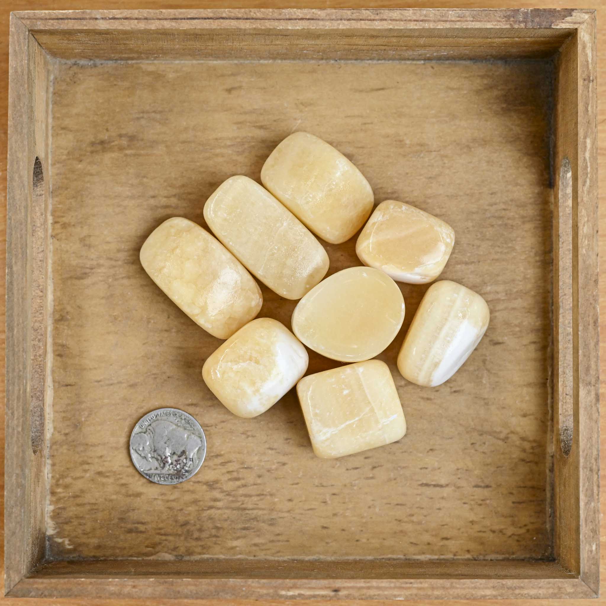 Tumbled Mango Calcite (1 Stone)