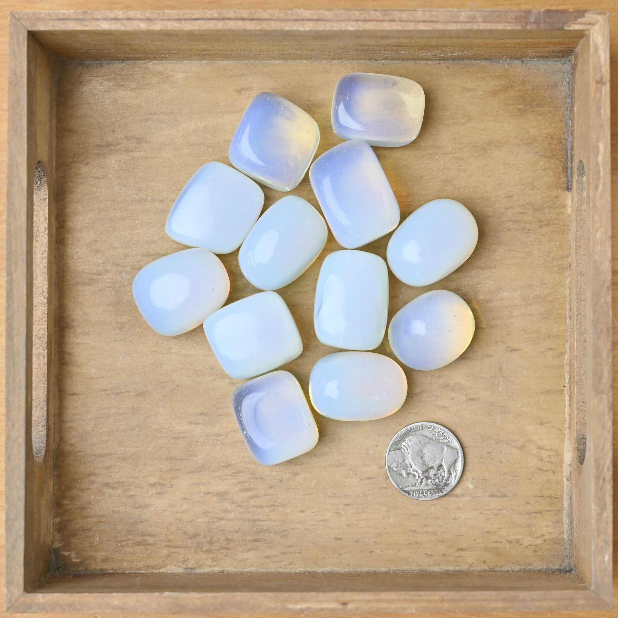 Tumbled Opalitic Glass (1 Stone)
