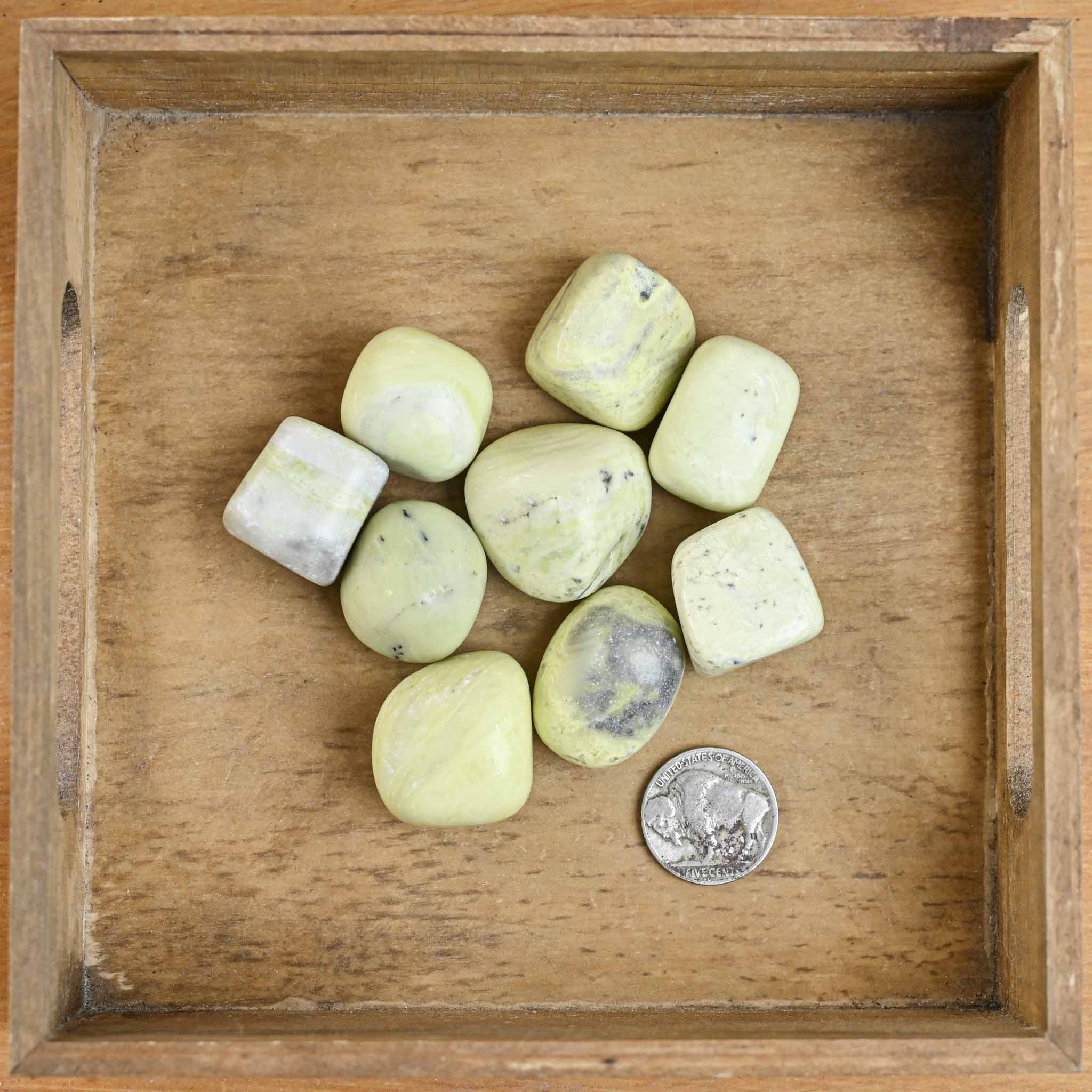 Tumbled Serpentine Cubes (1 Stone)