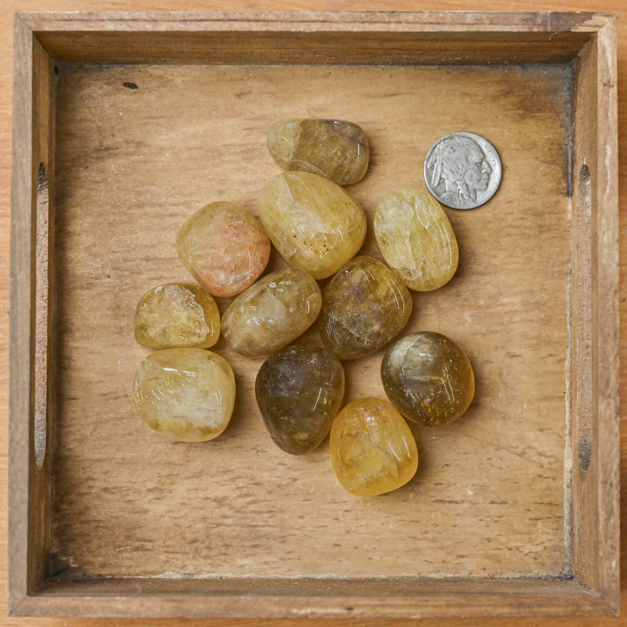Tumbled Yellow Fluorite (1 Stone)